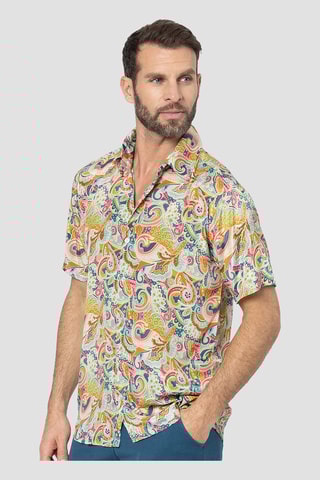 Chemise - Turquoise et vert clair