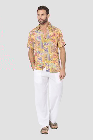 Chemise - Jaune et bleu clair