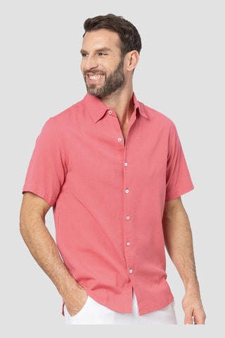 Chemise en lin - Fuchsia