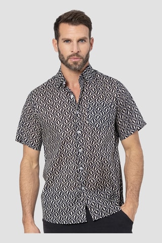 Chemise - Bleu marine et écru
