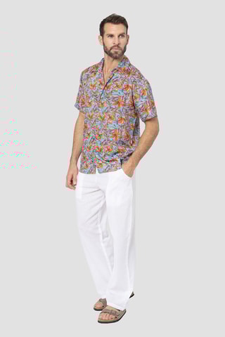 Chemise - Turquoise et rouge