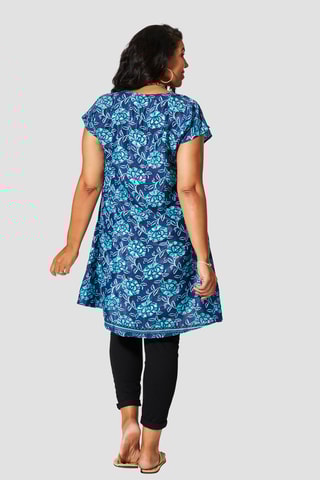 Tunique - Bleu marine et turquoise