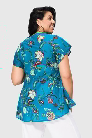 Blouse - Bleu pétrole