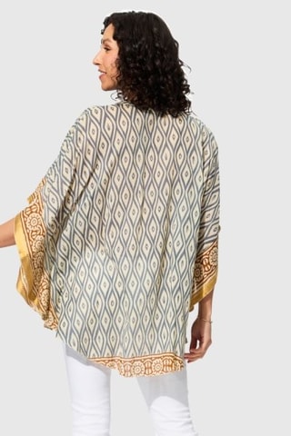 Blouse - Gris et écru