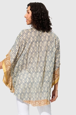 Blouse - Gris et écru