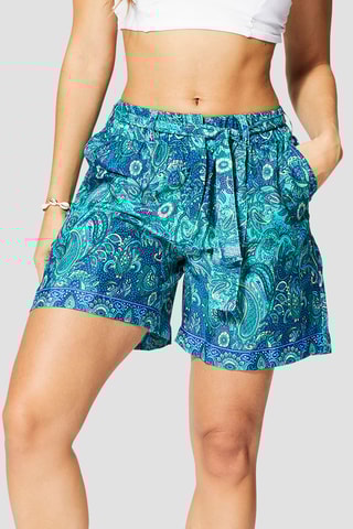 Short - Bleu marine et turquoise