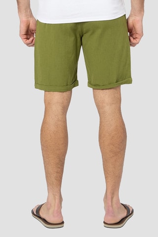 Bermuda en lin - Vert olive
