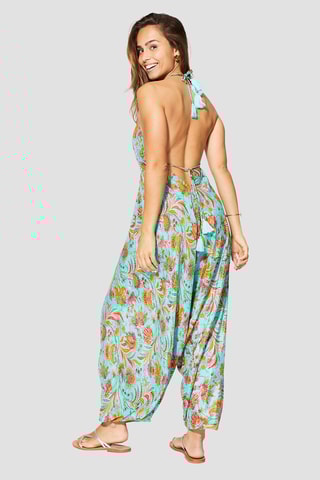 Combinaison - Turquoise et rose