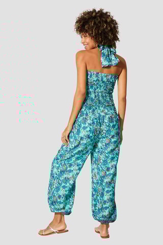 Combinaison - Turquoise et bordeaux