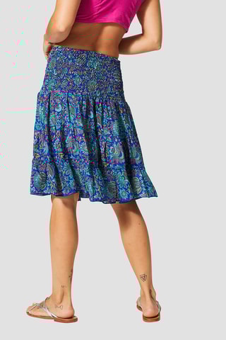 Jupe - Bleu marine et rose