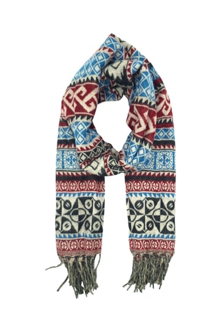 Foulard - Bleu et bordeaux