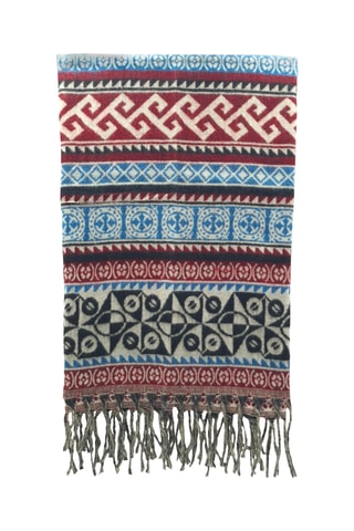 Foulard - Bleu et bordeaux