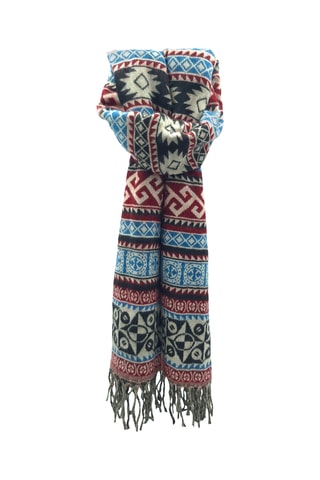 Foulard - Bleu et bordeaux