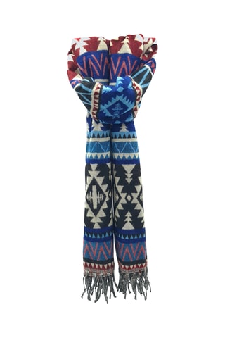 Foulard - Bleu et bordeaux