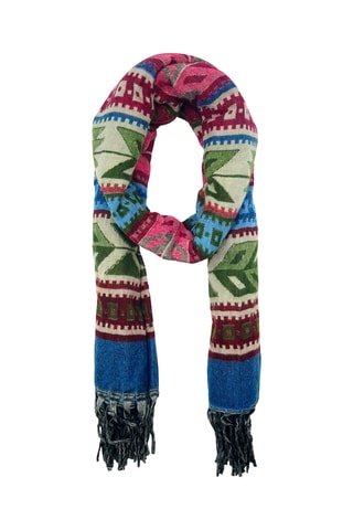 Foulard - Turquoise et rose