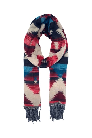 Foulard - Beige et bordeaux