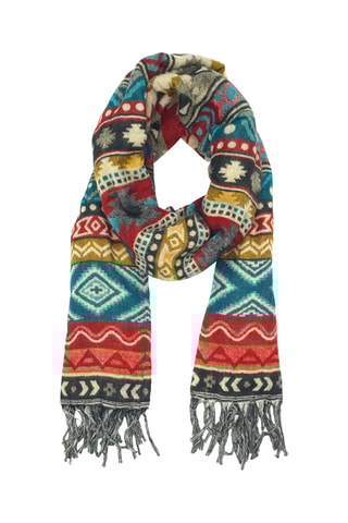 Foulard - Rouge et turquoise