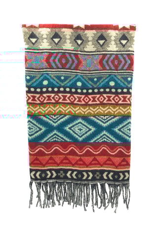 Foulard - Rouge et turquoise