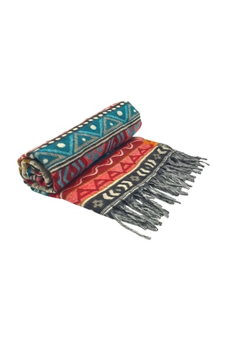 Foulard - Rouge et turquoise