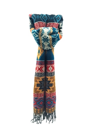 Foulard - Rouge et turquoise