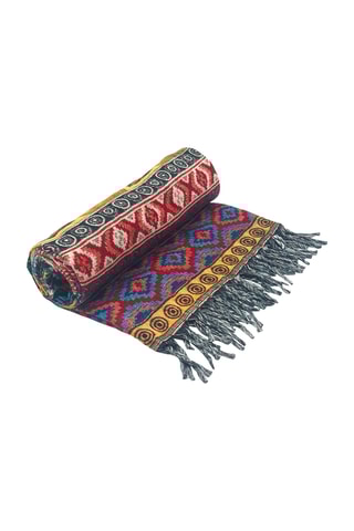 Foulard - Rouge et turquoise