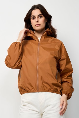 Coupe-vent à capuche Singapore - Caramel