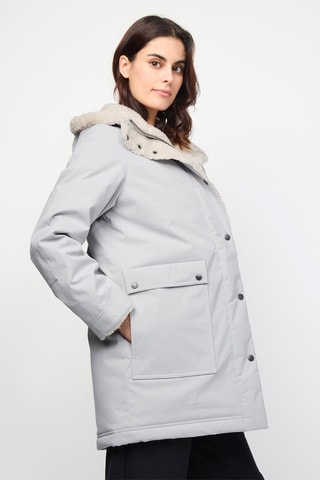 Parka à capuche Taiga - Gris clair