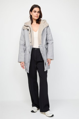 Parka à capuche Taiga - Gris clair