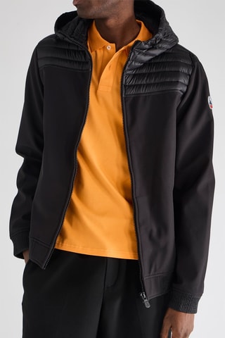 Veste bi-matière Paco - Noir
