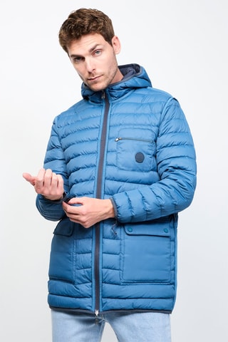 Parka réversible à capuche 2-en-1 Gobi - Bleu marine et indigo