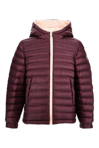 Doudoune réversible à capuche Zurich - Rose poudré et aubergine
