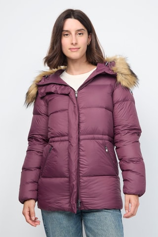 Doudoune à capuche Luxe 2.0 - Aubergine
