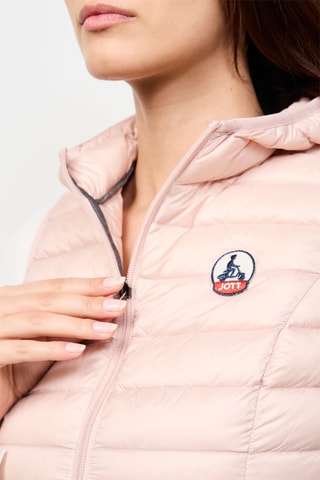 Doudoune sans manches à capuche Mali - Rose poudré
