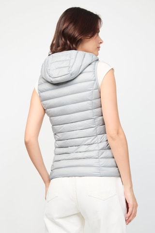 Doudoune sans manches à capuche Mali - Gris clair
