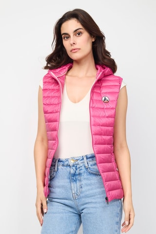 Doudoune sans manches à capuche Mali - Rose