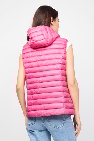 Doudoune sans manches à capuche Mali - Rose