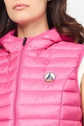 Doudoune sans manches à capuche Mali - Rose