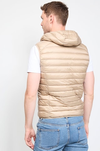 Doudoune sans manches à capuche Pat - Beige