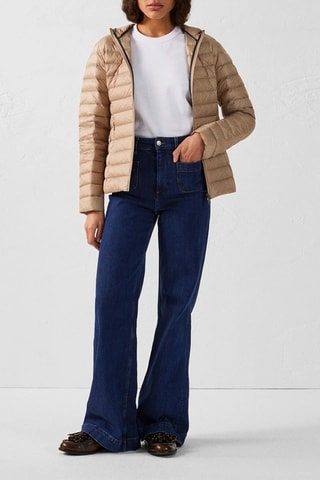 Doudoune à capuche Cloe - Beige