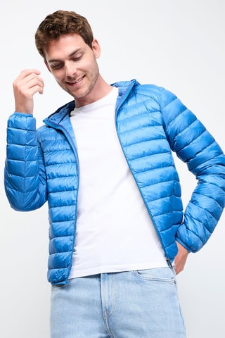 Doudoune à capuche Nico - Bleu cobalt