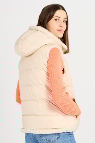 Doudoune sans manches réversible Daria Beige