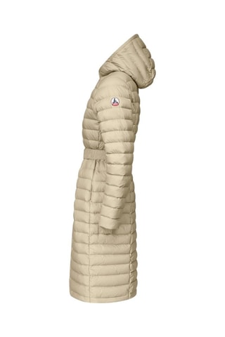 Doudoune longue à capuche Lisy - Beige
