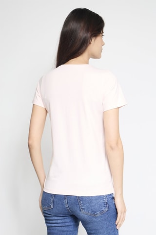 T-shirt en coton organique Rosas Bohemian - Rose poudré