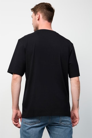 T-shirt Leo Monogram - Noir