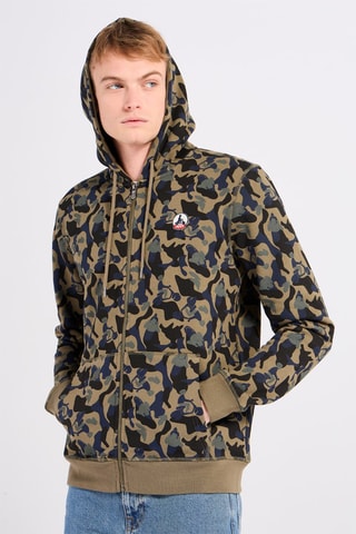 Sweat à capuche Mexico Print - Kaki