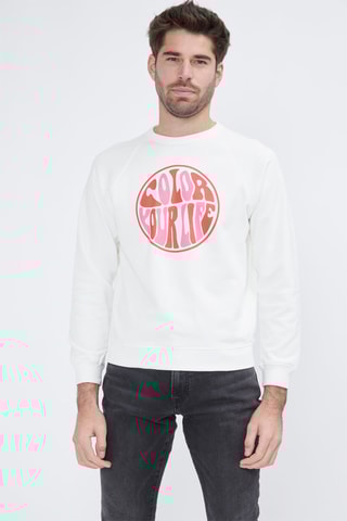 Sweat en coton organique Parati Funday - Blanc