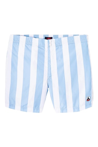 Short de bain Deauville - Ciel et blanc