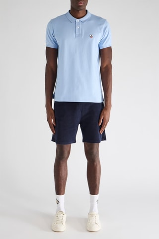 Short ample en velours Sebastian - Bleu marine