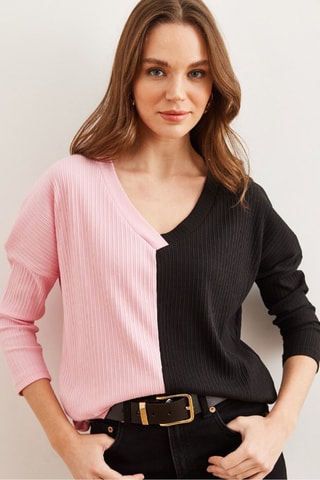 Trui - Roze en Zwart