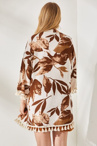 Kimono - Bruin en Ecru